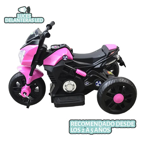 Moto Triciclo Pedal Eléctrica Infantil Nova Con Luces Led