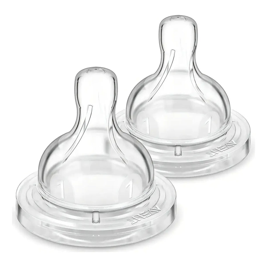 Philips Avent Tetinas X2 SCY761/02 - Flujo Muy Lento Anticólicos (0m+)