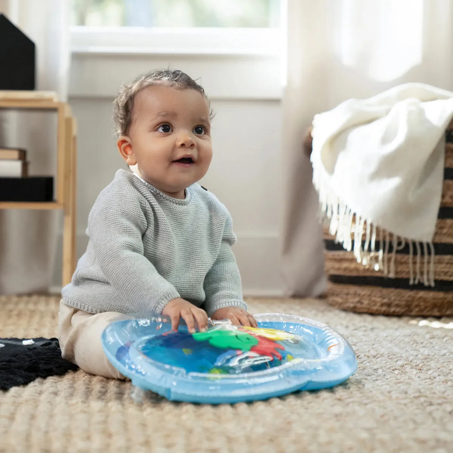 Silla Periquera Para Bebé Baby Einstein Snack & Splash Azul Turquesa