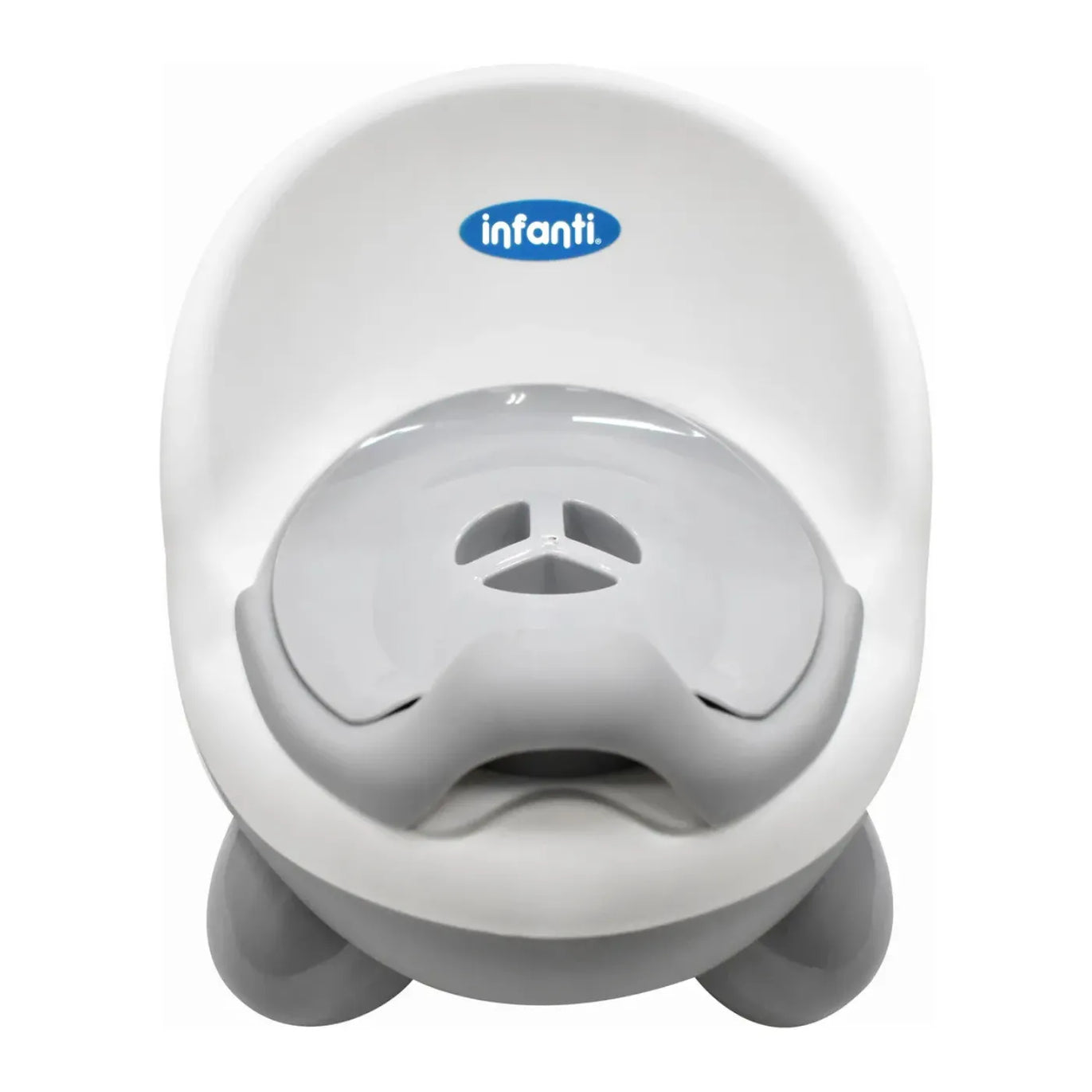 Bacinica Infanti Ab145 Gris Liso Con Asiento Reductor Gris Liso