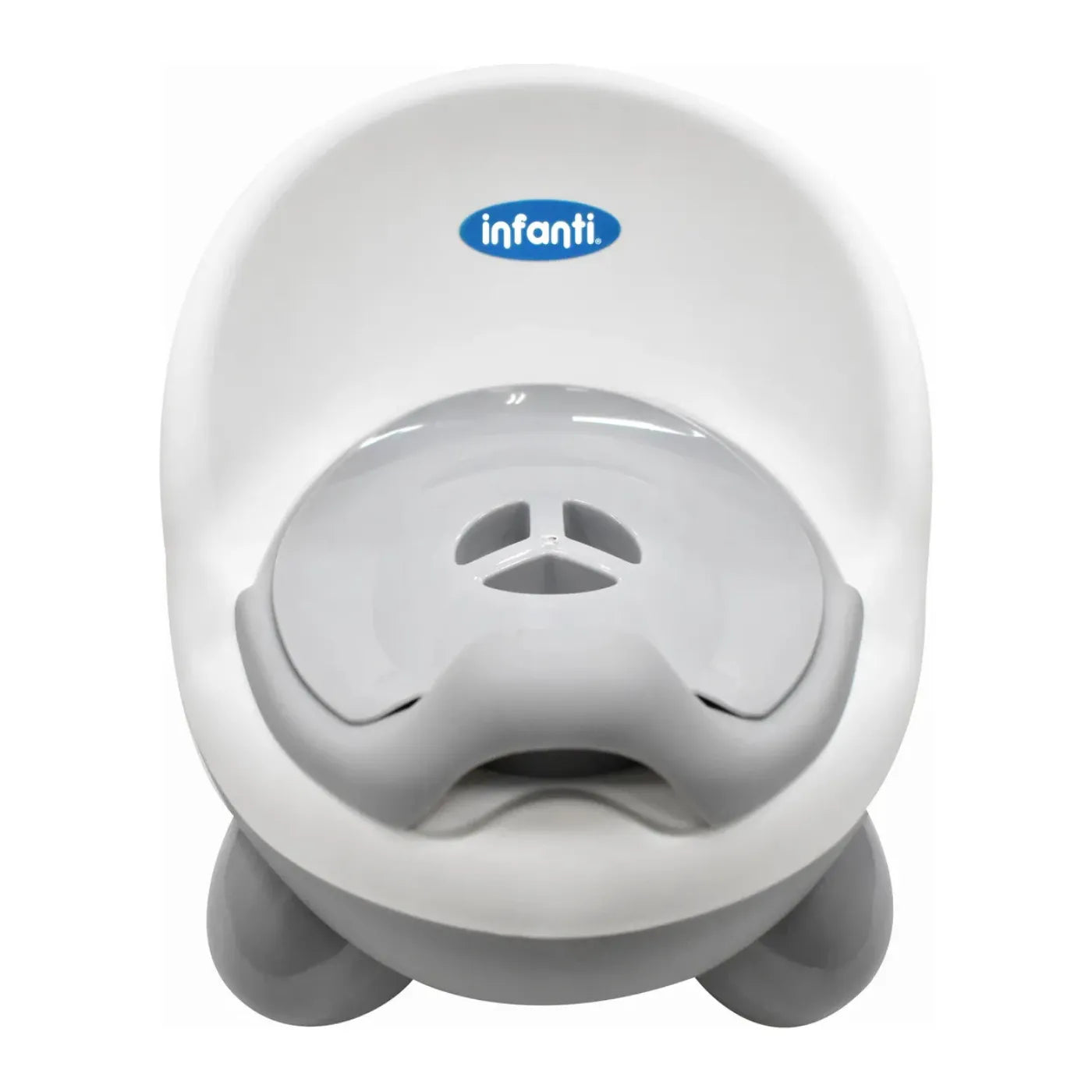 Bacinica Infanti Ab145 Gris Liso Con Asiento Reductor Gris Liso