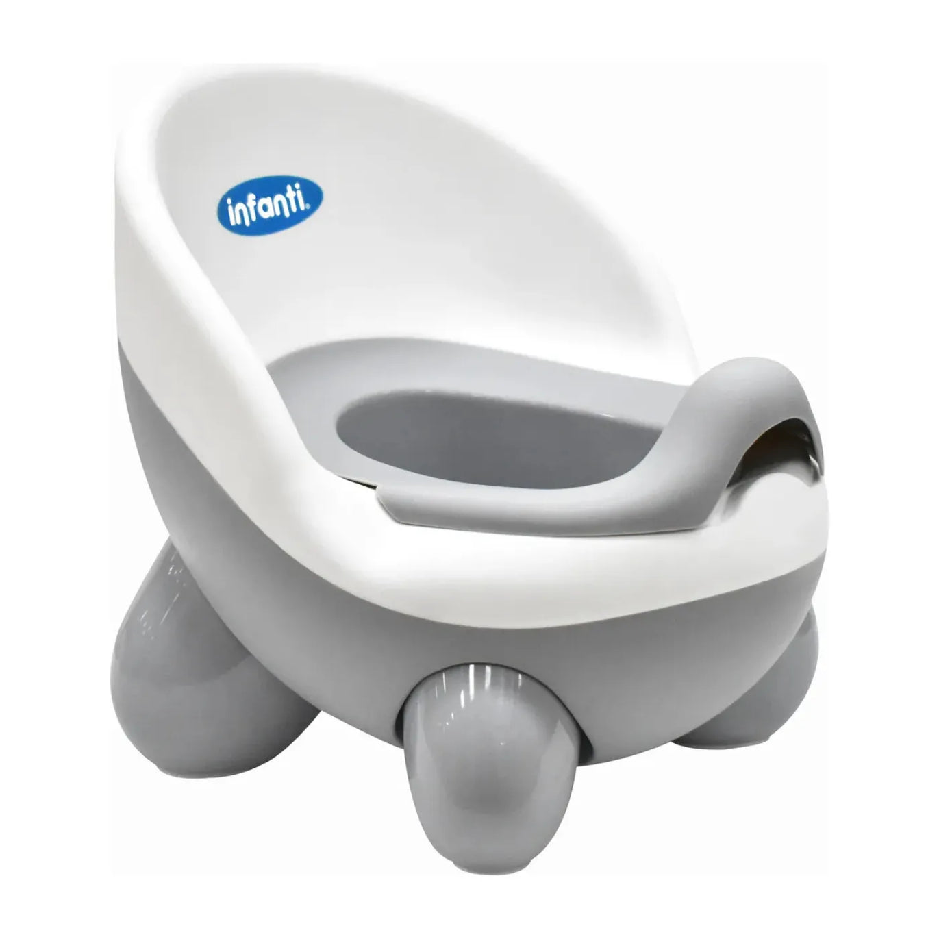 Bacinica Infanti Ab145 Gris Liso Con Asiento Reductor Gris Liso