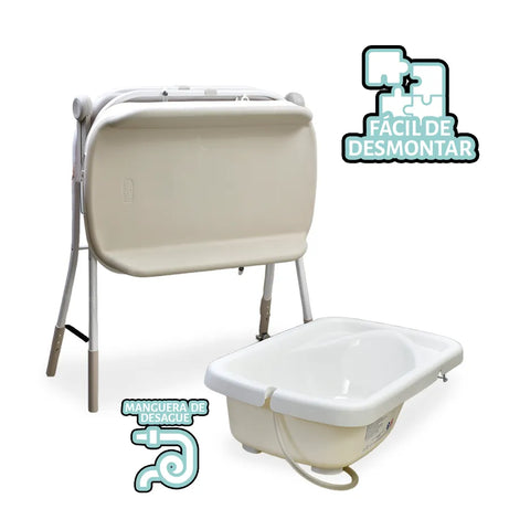 Bañera Cambiador Soft Bubble Armonia Motherpearl