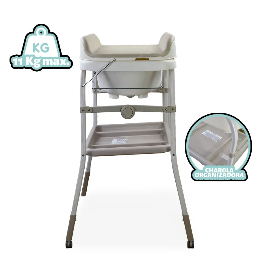 Bañera Cambiador Soft Bubble Armonia Motherpearl