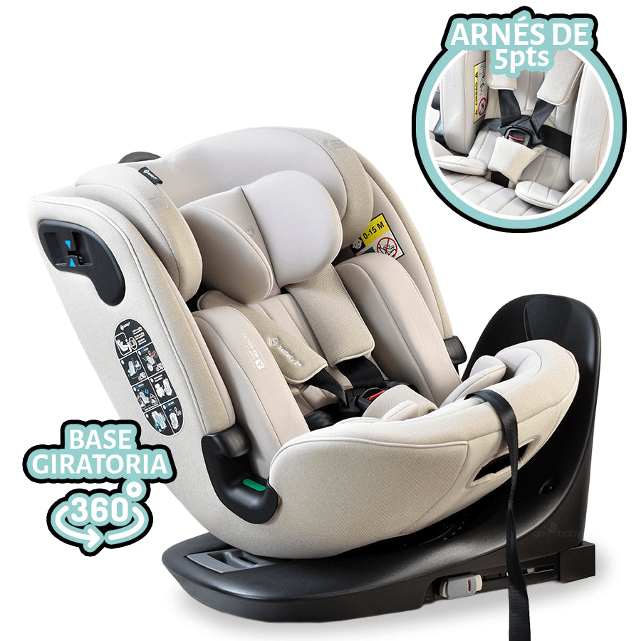 AUTOASIENTO GROW, TURN & GO BEIGE