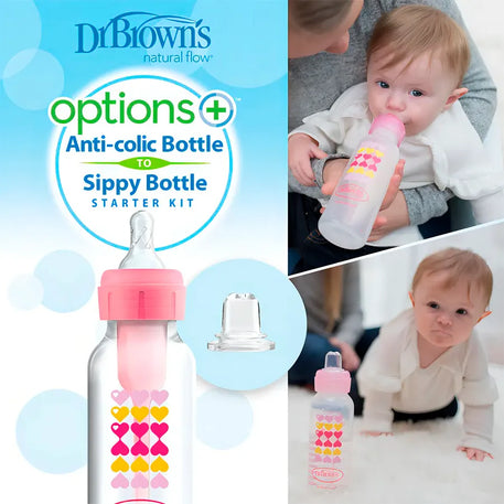 BIBERON ESTANDAR TRANS rosa 8 OZ