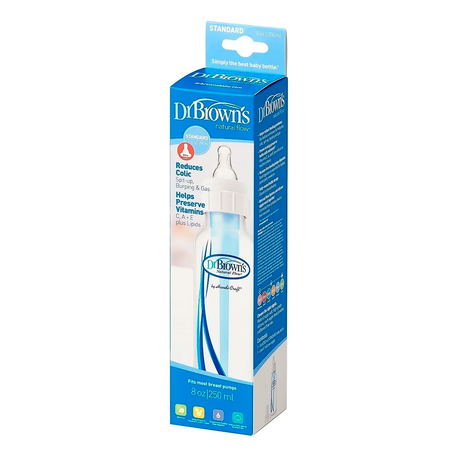 BIBERON ESTANDAR TRANS AZUL 8 OZ