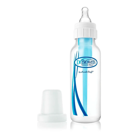 BIBERON ESTANDAR TRANS AZUL 8 OZ