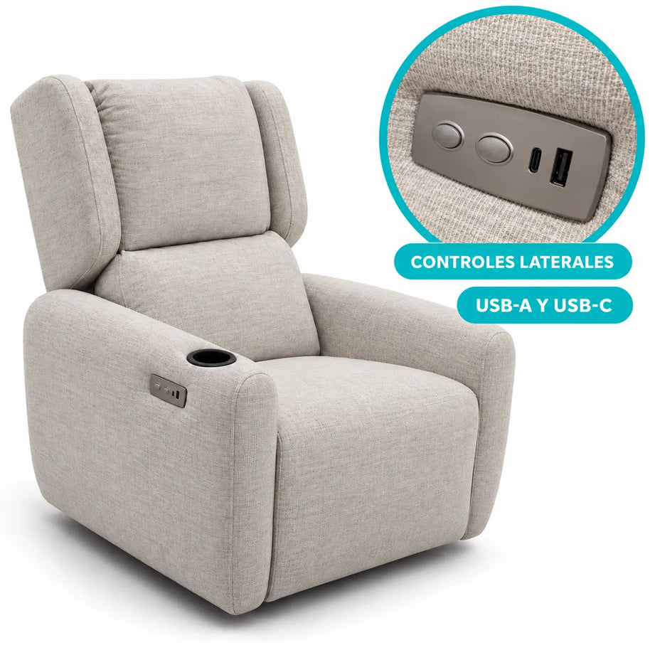 SILLON DE MATERNIDAD RECLINABLE CAPRI EL