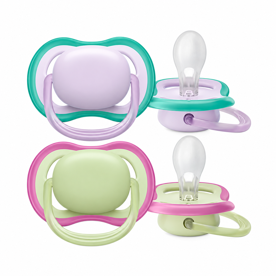 Chupones Philips Avent Ultra Air 0–6 meses · 2 piezas SCF085/24