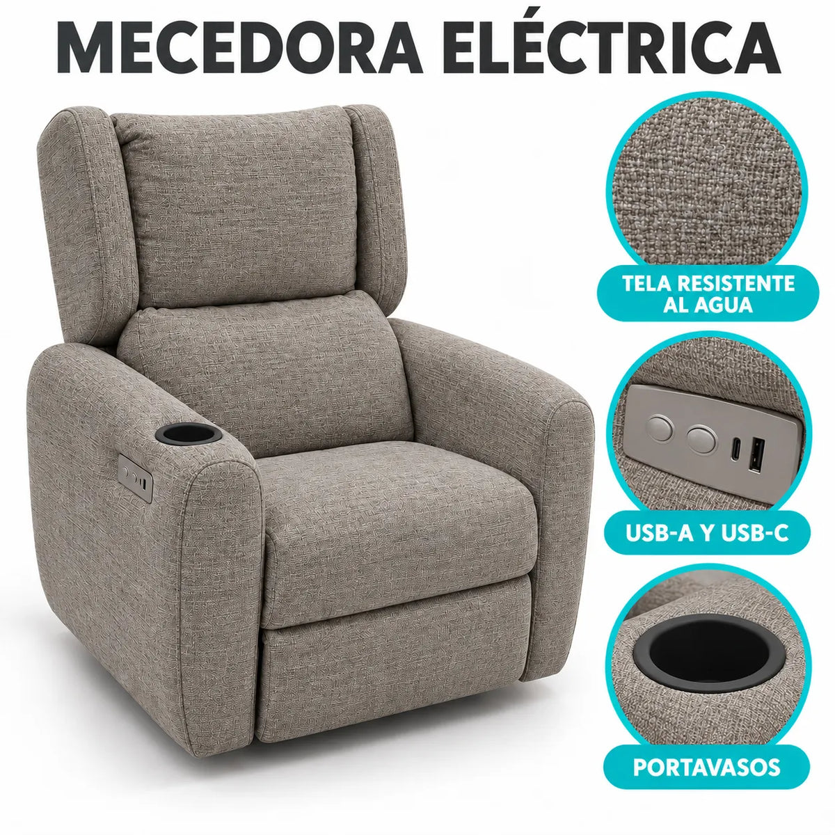 SILLON DE MATERNIDAD RECLINABLE CAPRI EL