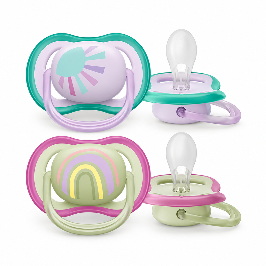 Chupones Philips Avent Ultra Air 0–6 meses · 2 piezas SCF085/59.