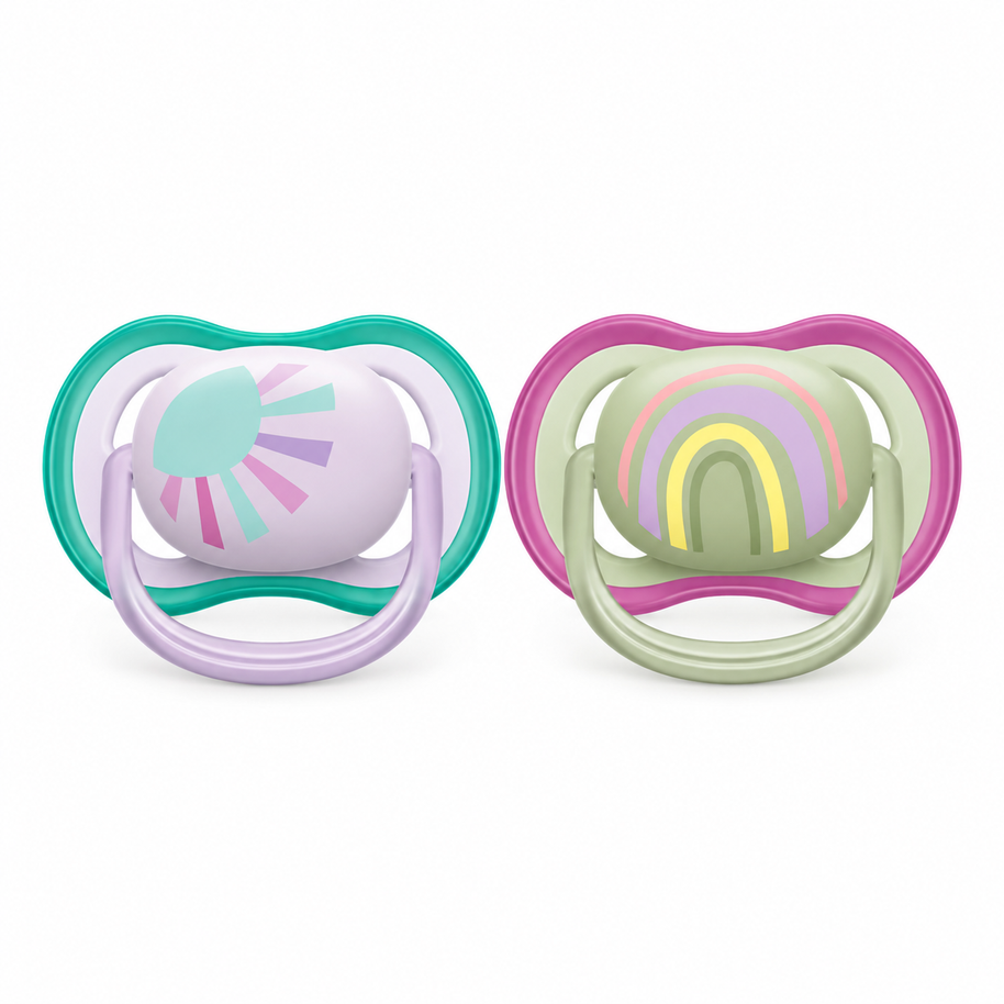 Chupones Philips Avent Ultra Air 0–6 meses · 2 piezas SCF085/59.