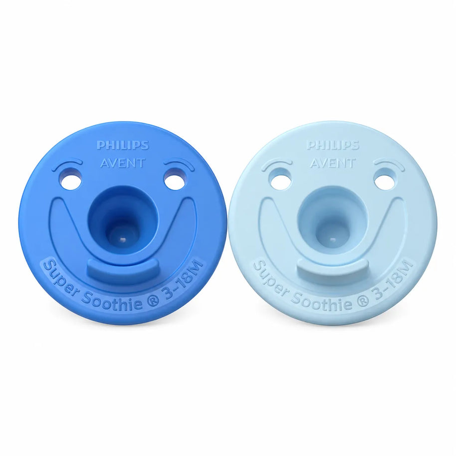 Chupones Philips Avent Super Soothie 3–18 meses · 2 piezas SCF192/31.
