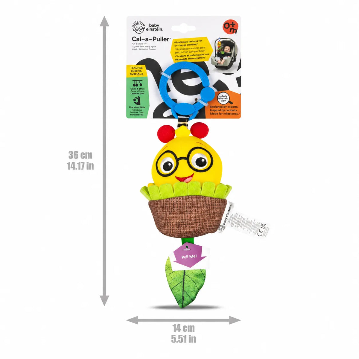 Juguete Para Jalar Y Agitar Cal-a-puller De Baby Einstein Amarillo