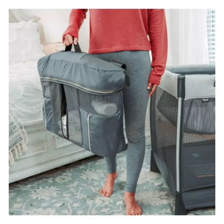 Cuna Corral LULLABY ZIP PLAYARD DRIFTWOOD USA  con bolsa portatil para padres