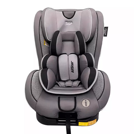 Autoasiento Alistar  color gris en vista frontal