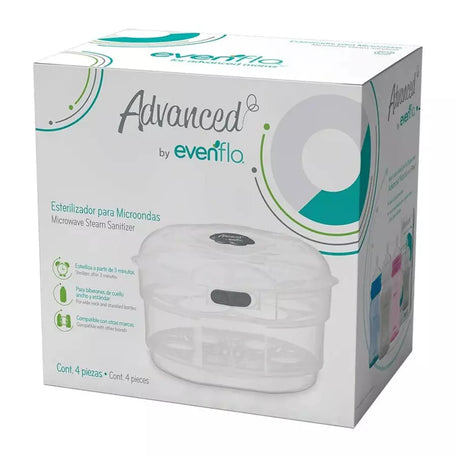Esterilizador de biberones  para microondas marca evenflo - gobaby.mx