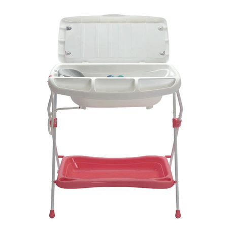 Bañera Milán Unisex Triángulos Coral - gobaby.mx