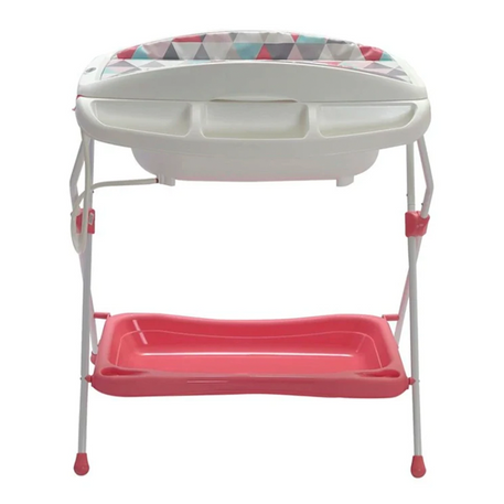 Bañera Milán Unisex Triángulos Coral - gobaby.mx